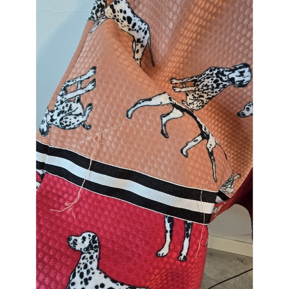 HUTCH‎ Anthropologie Sporty Dalmation Skirt Full A-Line Orange Red Size 2 - Picture 5 of 8